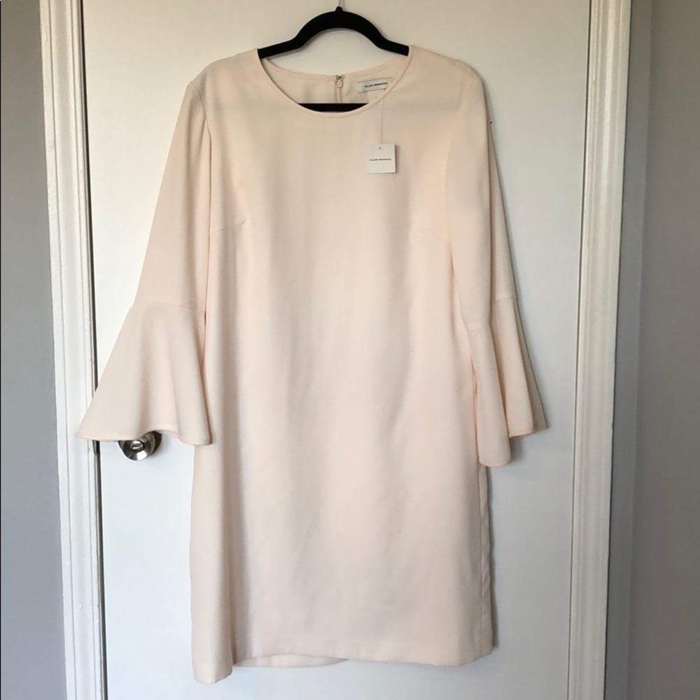 NWT Club Monaco Off White Bell Sleeve Dress